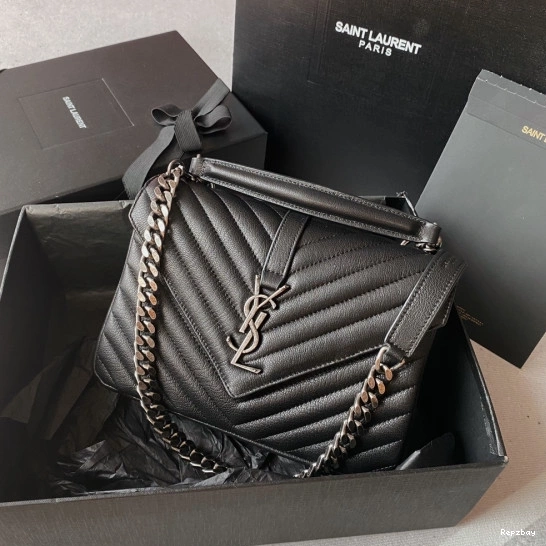 Rep ladies REP YSL Medium leather shoulder bag-24*17*6.5cm 0715